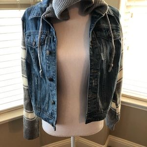 Thread & Supply Sweater jean jacket hoodie